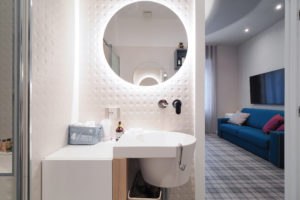 Suite G - sink with mirror
