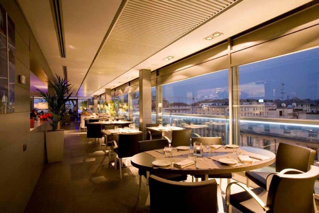 Globe vista dalla terrazza
