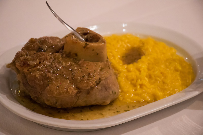 risotto alla milanese con ossobuco al Matarel