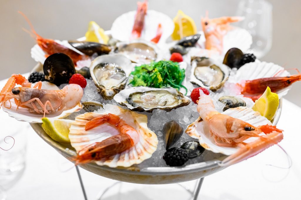 L'officina del pesce, piatto di crudo