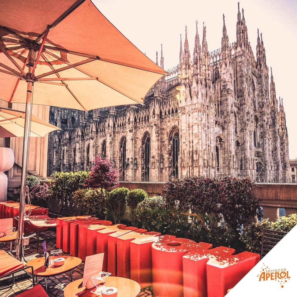 Terrazza Aperol vista Duomo di Milano